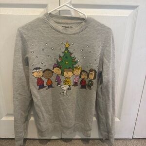 Peanuts Christmas Sweatshirt - Women’s XS - Snoopy Charlie Brown Holiday Crew
